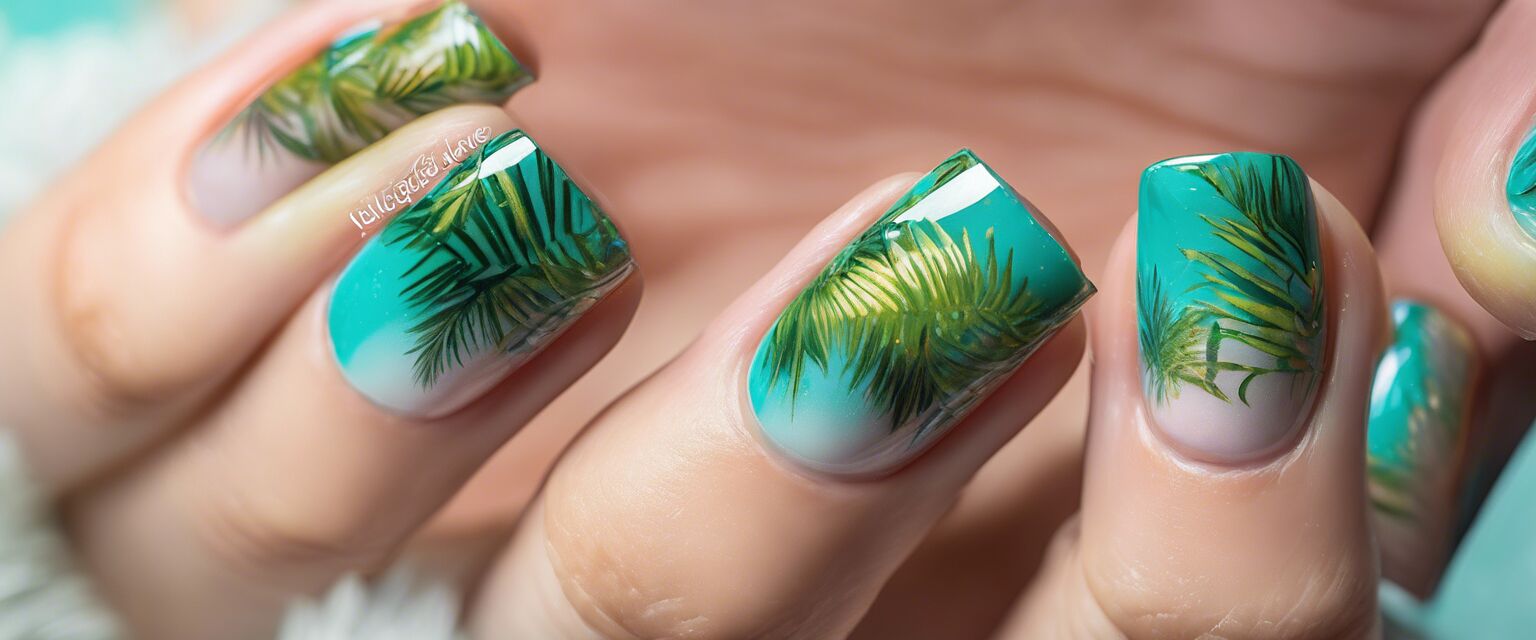 DiseÃ±o de uÃ±as tropicales